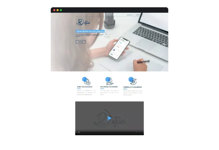 Sitio web de Retur desarrollado por Distinweb